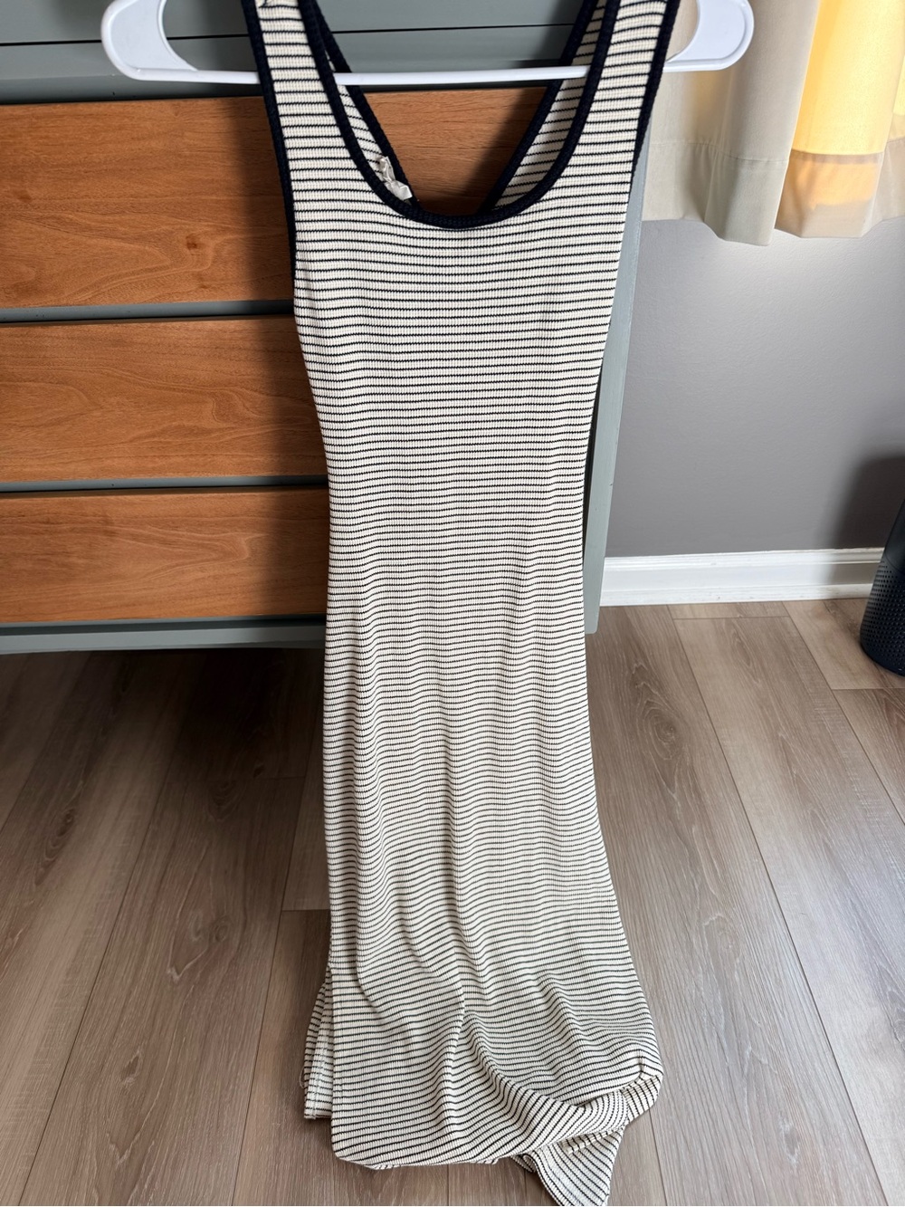 Ruthie Grace boutique-Hem & Thread Striped Tank Maxi Dress - Cream & Black